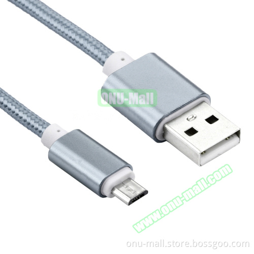 New 1m Metal Head 84 Cores Data Sync Charging Cable Micro USB for Samsung